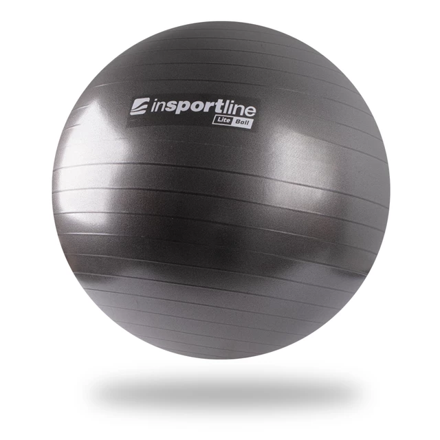 Gimnasztikai labda inSPORTline Lite Ball 65 cm - fekete - fekete