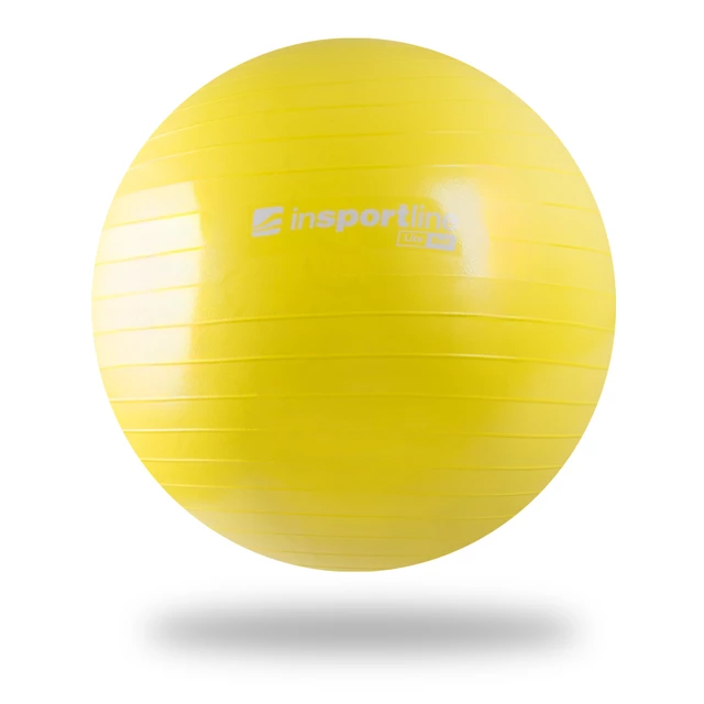 Piłka gimnastyczna do ćwiczeń fitness inSPORTline Lite Ball 45 cm - Żółty