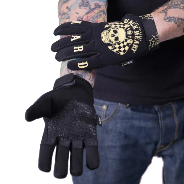Moto rukavice W-TEC Black Heart Restarter - čierna