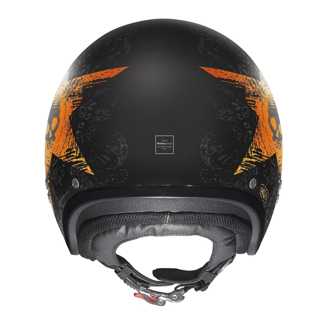 Nolan N21 Star Skull Motorradhelm - Flat Black-Orange