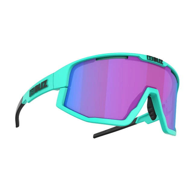 Sports Sunglasses Bliz Fusion Nordic Light 2021 - Black Coral - Matt Turquoise