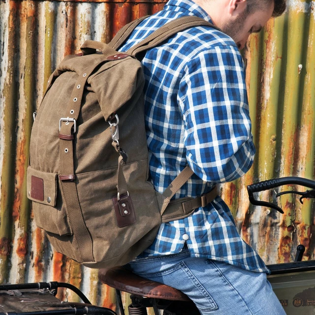 Batoh Oxford Heritage Backpack zelený khaki 30l