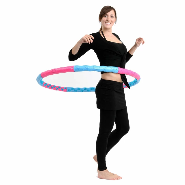 Obroč inSPORTline Weight Hula Hoop Magnetic 110 cm