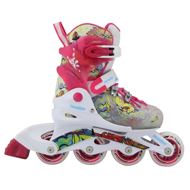 Children’s Inline Skates X-Roller PW-116 - White-Pink