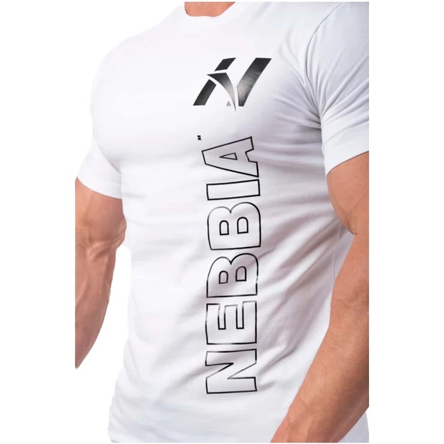 Férfi póló Nebbia Vertical Logo 293 - fekete