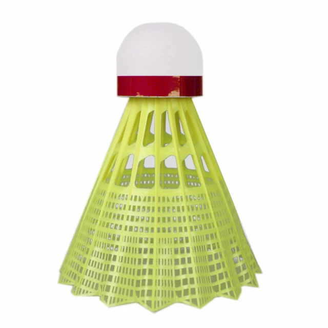 Yonex Mavis 350 Plastikbälle - gelber Federball - roter Streifen