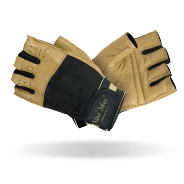 Fitness gloves  Mad Max Clasic - Natural