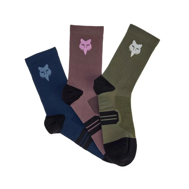 Cyklo ponožky FOX 6" Ranger Sock Prepack 3 páry - MULTICOLOUR - MULTICOLOUR