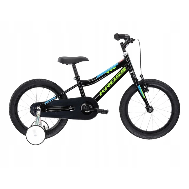 Detský bicykel Kross Racer 3.0 16" Gen 004 - čierna/zelená/modrá - čierna/zelená/modrá