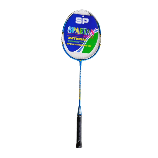 Der Badminton-Schläger SPARTAN BOSA - cremeweiß-blau - blau