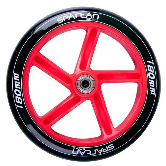 180x30mm Rear Wheel Spartan for Scooter Jumbo 2 - Black-Red