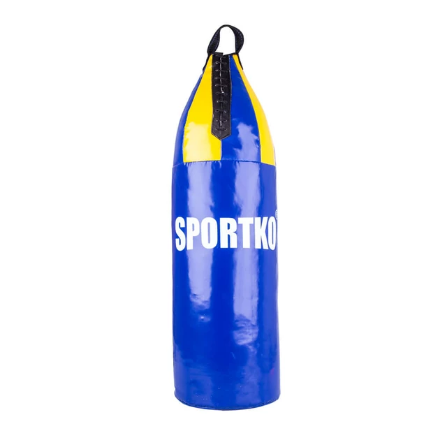Dziecięcy worek treningowy SportKO MP8 24x70 cm / 8 kg - Niebiesko-żółty