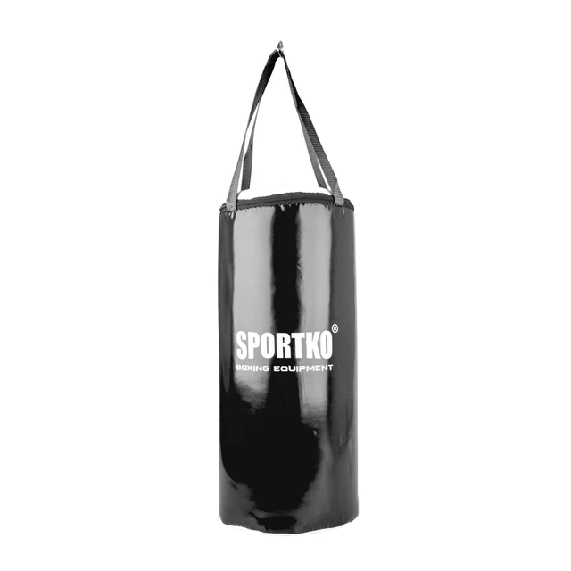 Children’s Punching Bag SportKO MP9 24x50cm - Red - Black-White