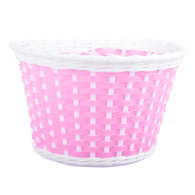 Das Kinder-Kunststoff-Korb, Rosarot - rosa-weiß - rosa