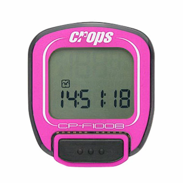 Kerékpár computer Crops F1008 - rózsaszín