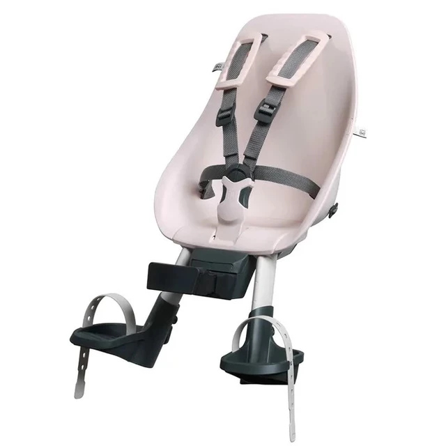 Front-Mounted Child Bike Seat w/ Adaptor Urban Iki - Shinju White/Bincho Black - Sakura Pink/Sakura Pink