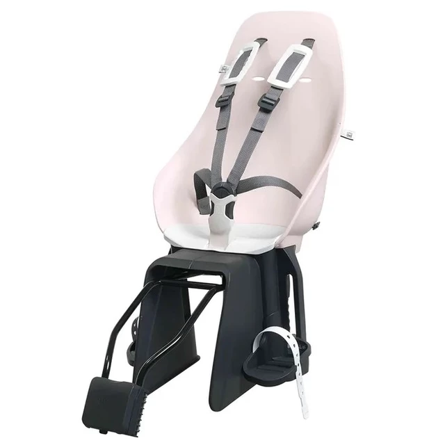Rear-Mounted Child Bike Seat w/ Adaptor & Seatpost Holder Urban Iki - Bincho Black/Kurumi Brown - Sakura Pink/Shinju White