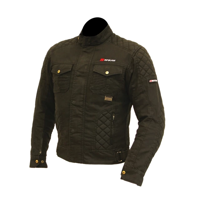 Men's Textile Motorcycle Jacket SPARK Scrambler - Black