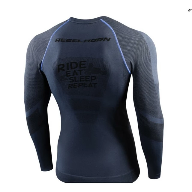 Moto thermo tričko Rebelhorn Freeze Jersey - šedo-čierna