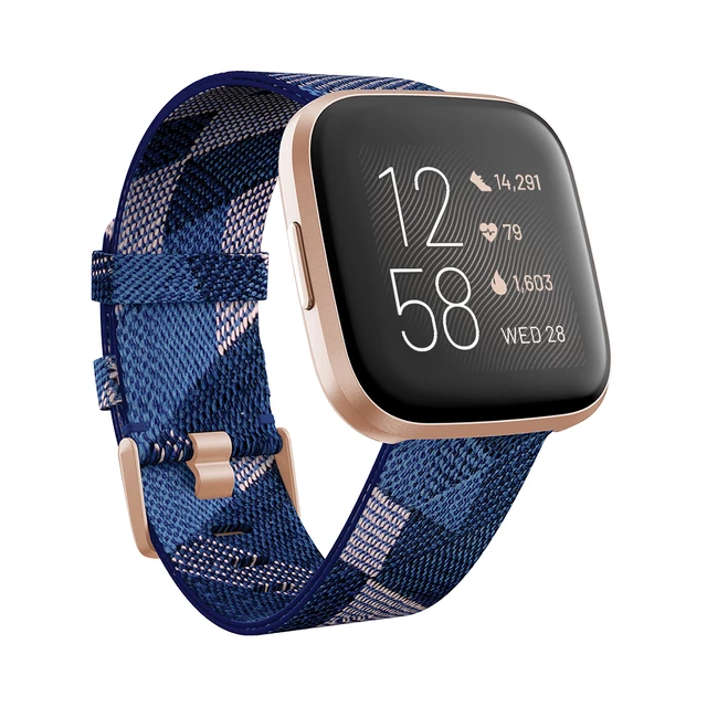 Smart Watch Fitbit Versa 2 Special Edition Navy & Pink Woven