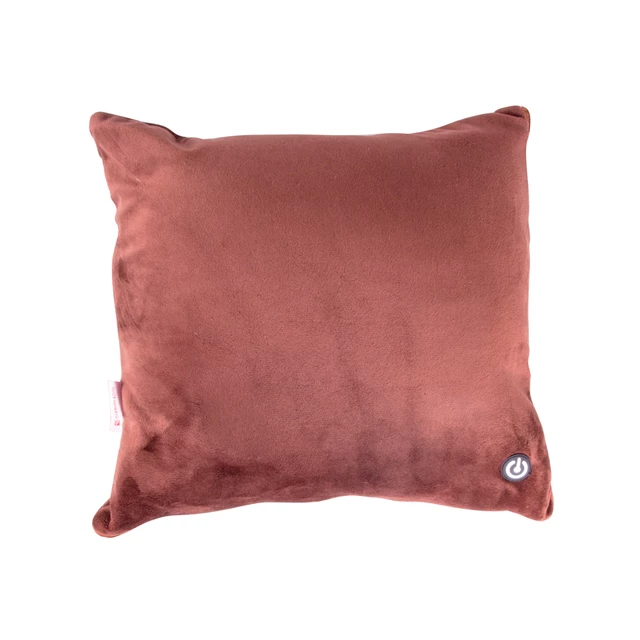 Zestaw - poduszka masująca i koc inSPORTline Trawel - Ciemny brązowy