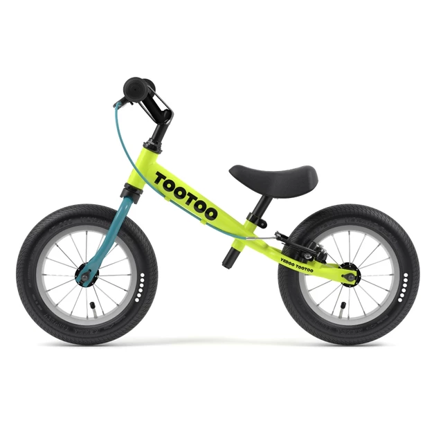 Rowerek biegowy dla dzieci Yedoo TooToo - Tealblue (cyraneczka) - Limonkowy