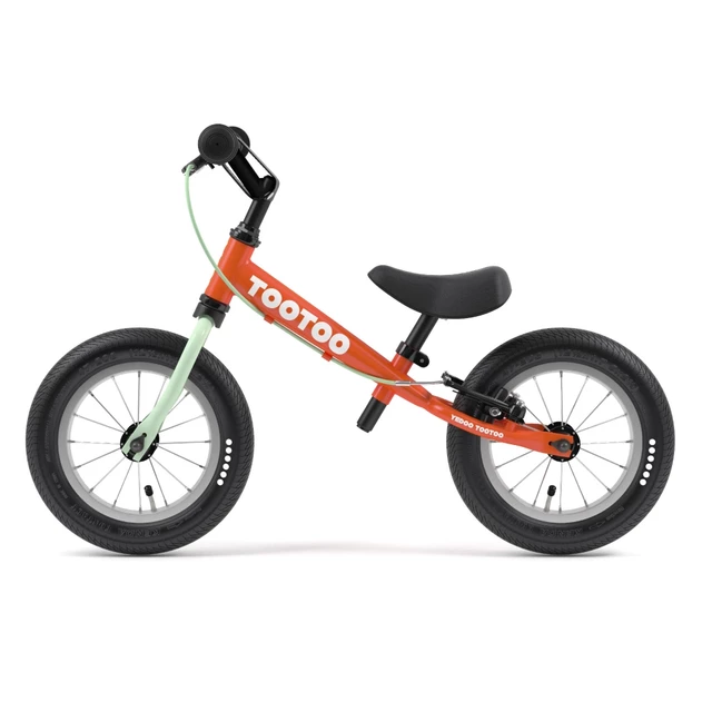 Rowerek biegowy dla dzieci Yedoo TooToo - Tealblue (cyraneczka) - Czerwona pomarańcza
