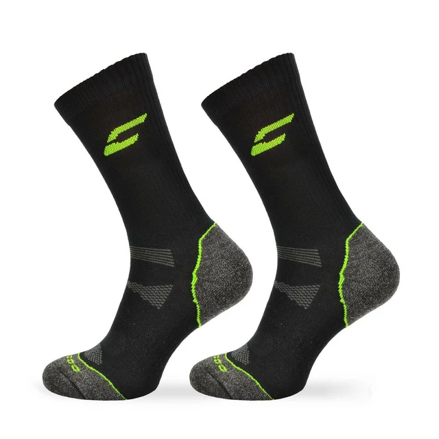 Trekingové bambusové ponožky Comodo TRE1 - Black Green - Black Green