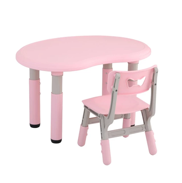 Stolik dziecięcy regulowany z krzesłem inSPORTline Kucerino - Różowy