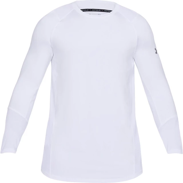 Pánske tričko Under Armour Raid 2.0 LS - White / White / Graphite