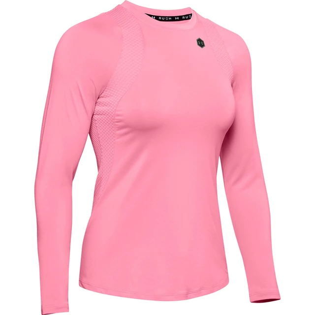 Under Armour Heat Gear Women's Size Large Pink Compression Long Sleeve Top