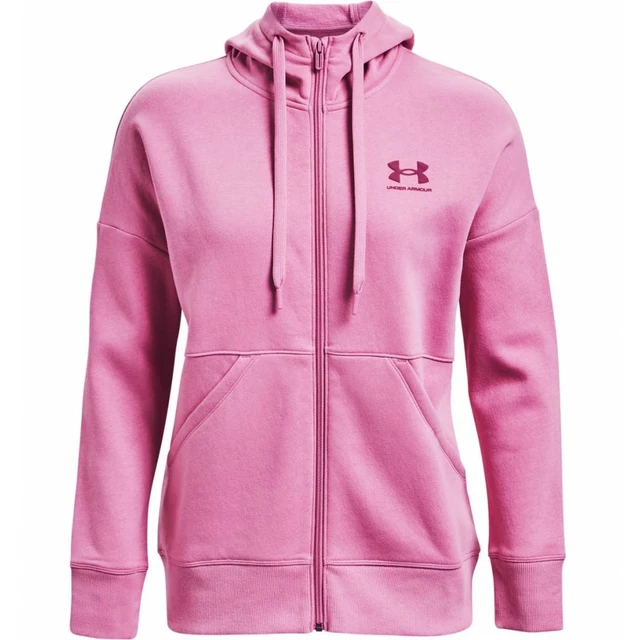 UNDER ARMOUR Under Armour RIVAL + FZ HOODIE - Sudadera mujer pink - Private  Sport Shop