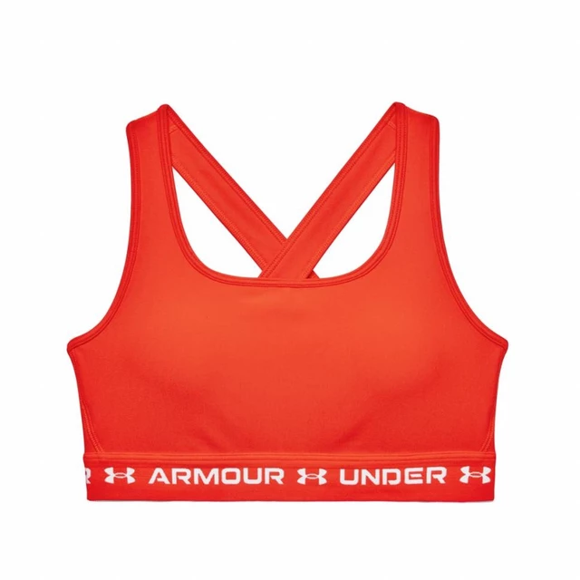 Women's Armour® High Crossback Zip Heather Sports Bra