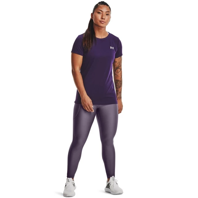 UNDER ARMOUR Solid Women Purple Tights - Buy UNDER ARMOUR Solid