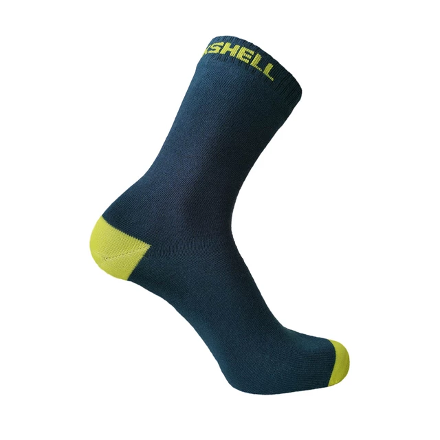 Nepremokavé ponožky DexShell Ultra Thin Crew - Navy-Lime - Navy-Lime