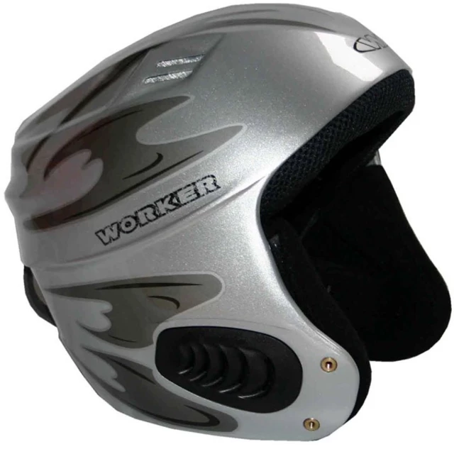 Vento Gloss Graphics Ski Helmet  WORKER - Titanium Grey