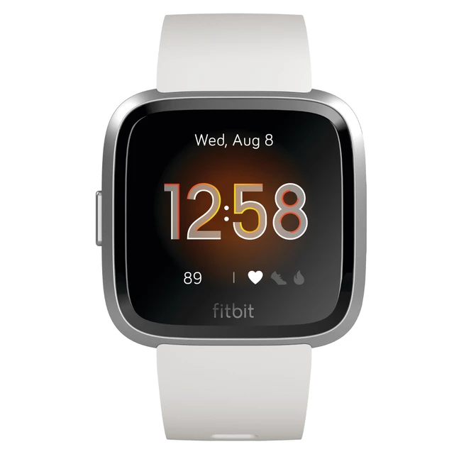 Fitbit Versa Lite White/Silver Aluminum Kluge Uhr