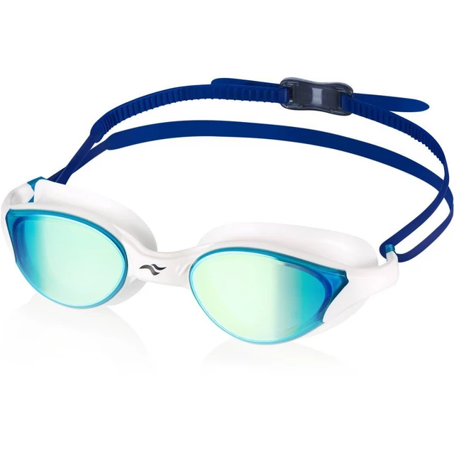 Plavecké okuliare Aqua Speed Vortex Mirror - Black/Blue/Rainbow Mirror