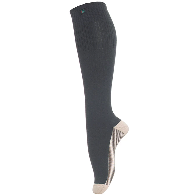 Women's cotton knee-high socks ASSISTANCE Cupron - Black
