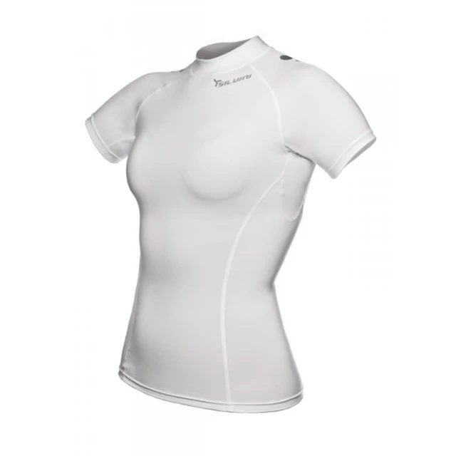 Woman's compression t-shirt SILVINI Compresso WD264 - White