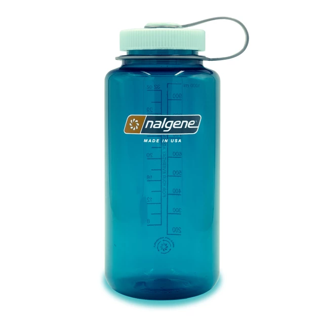 Outdoor Water Bottle NALGENE Wide Mouth Sustain 1 L - Cosmo 32 WM - Trout Green 32 NM