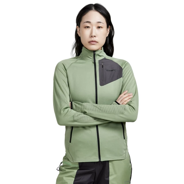 Női melegítőfelső CRAFT ADV Tech Fleece Thermal W - világos zöld - világos zöld