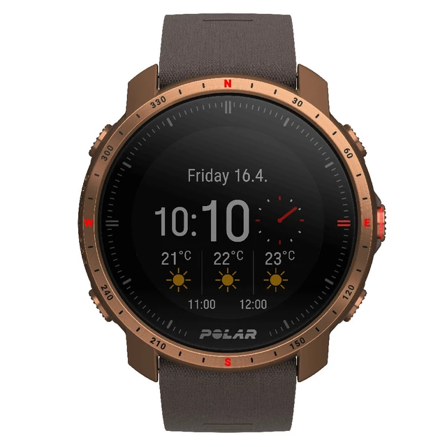 Outdoorové hodinky Polar Grit X Pro - čierna