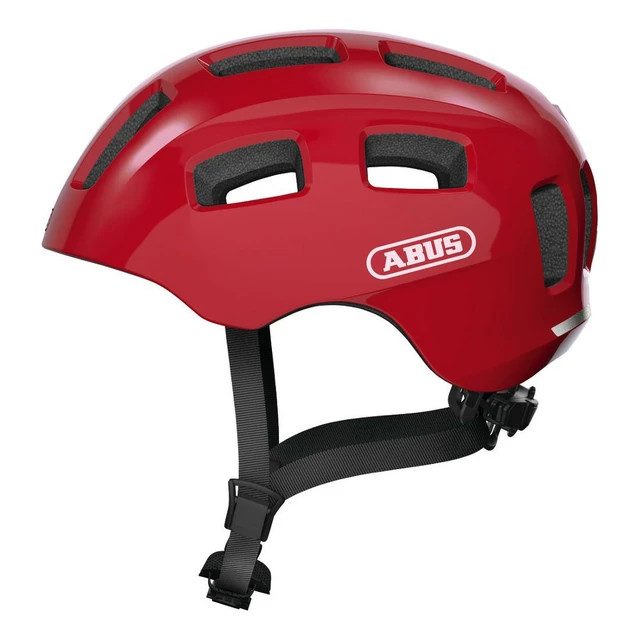 Children’s Cycling Helmet Abus Youn-I 2.0 - Velvet Black - Blaze Red