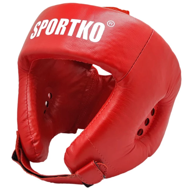 Boxing Head Guard SportKO OK2 - Red - Red