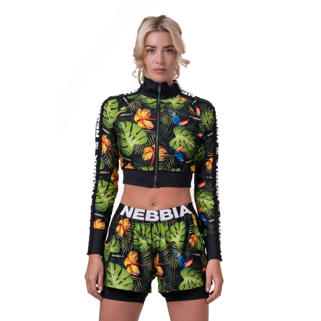 Women’s Jacket Nebbia High-Energy Cropped 564 - Jungle Green - Jungle Green