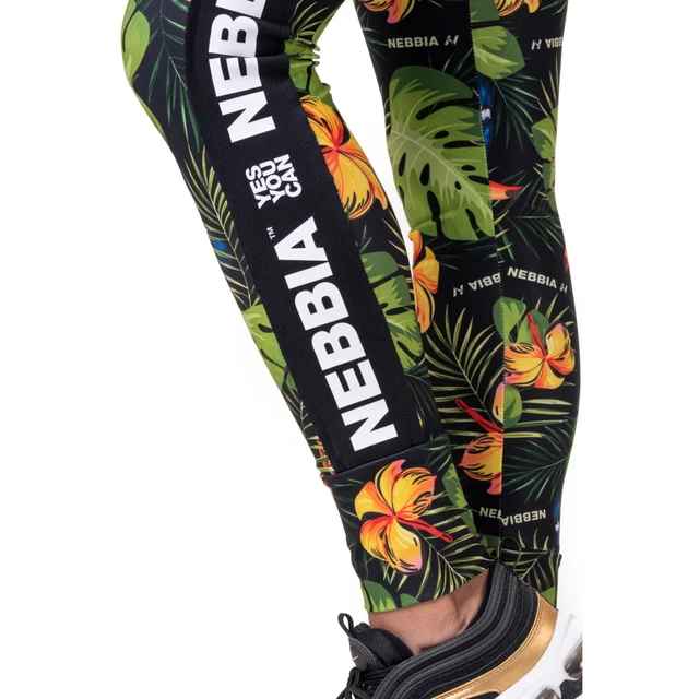 Legginsy damskie Nebbia High Waist Performance Leggings 567 - Zielona dżungla