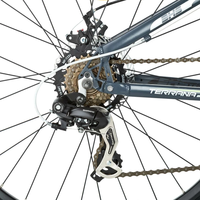 Ganzabgefedertes Fahrrad DHS Terrana 2745 27,5" - Modell 2016 - Schwarz-Weiss-Blau