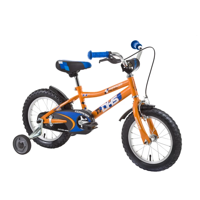 Kids bike DHS Kid Racer 1403 14" - model 2015 - Orange-Blue