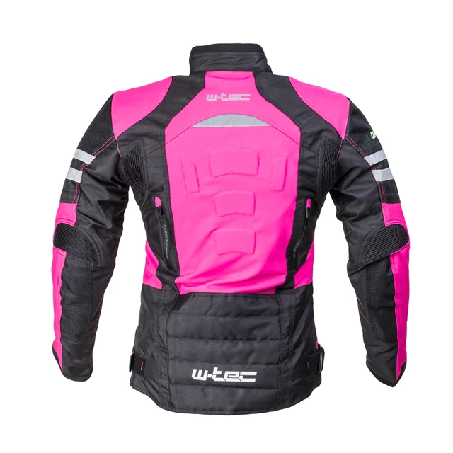 Damska kurtka motocyklowa typu softshell  W-TEC Alenalla - Czarno-różowy